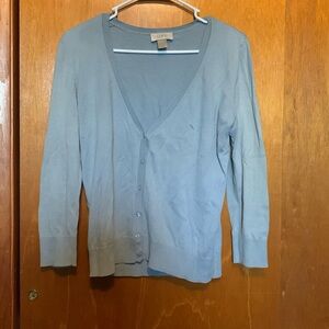 Blue 100% Cotton LOFT Sweater
